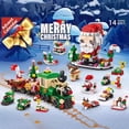 thumbnail image 3 of Juego de bloques de construcción navideños para niños, caja de juguetes, calendario de adviento de Navidad de 24 años, kit de bricolaje, regalo para niños de 6 años o más, 3 of 5