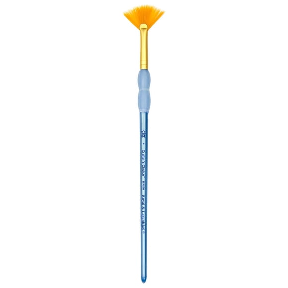 Royal Brosse Éventail en Taklon Doré & Langnickel Crafter's Choice - Plusieurs Tailles Offertes