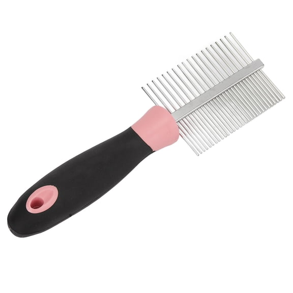 BOKYAN Dual‑Sided Stainless Steel Pet Comb – Wide & Tight Pin for Flea & Knot Removal, Ideal for Dogs, Cats & Puppies