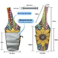 thumbnail image 3 of Yoga Mat Bag - Large Opening Long Tote Yoga Mat Carrier Holder Bag with Waterproof Wet Zipper Pocket and Drawstring Water Bottle Pocket - Yoga Bag Fit Most Size Mats, 3 of 6
