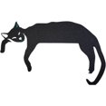 thumbnail image 1 of Adornos de Halloween, adorno de puerta de Halloween, adorno de puerta de gato adorable de metal, decoración de esquina de marco de puerta de gato, letreros y placas decorativas para puertas y ventanas, 1 of 7