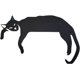 thumbnail image 1 of Adornos de Halloween, adorno de puerta de Halloween, adorno de puerta de gato adorable de metal, decoración de esquina de marco de puerta de gato, letreros y placas decorativas para puertas y ventanas, 1 of 7