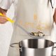 thumbnail image 3 of Espátulas antiadherentes de silicona con mango, resistente al calor, volteador de grado alimenticio, sin BPA, espátula para pescado, huevos, panqueques, wok (negro), 3 of 5