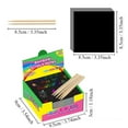 thumbnail image 3 of 100 Pcs Scratch Off Craft Kit For Kids Color Drawing Note Pad Supply For Girls Boys DIY Party Game Activity Easter Halloween Christmas Toy Toddler Arts And Crafts Table Toddler Arts And Crafts Storage, 3 of 8