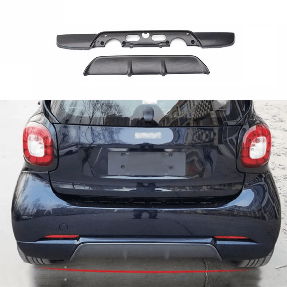 Fit 2015-2019 Smart Fortwo 453 Upgrade B-Style Body Kit Rear Bumper Lip Diffuser