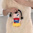 thumbnail image 4 of fluffy phone case compatible with iPhone 14 pro max,fluffy plush phone case with DIY girl braids,Teen Girls Phone Case for iphone14promax (Snow White), 4 of 4