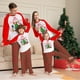 thumbnail image 2 of Conjunto familiar suave de Navidad con dibujos animados a cuadros rojos, pijama familiar de manga larga para Navidad, 2 of 4