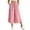 Pink, variant on Besolor Wide Leg Capri Pants for Women Drawstring Elastic High Waisted Pant Casual Loose Loungewear Capris Trousers with Pockets