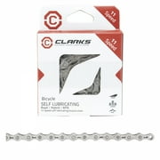 Clarks Self Lubricating Chain 11 Spd 116 Links Quick Link Nickel Plated