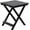 1-black Rectangular Table, variant on Outdoor Small Table Square Folding Wooden Patio Side Table Furniture Table for Adirondack Chair, Balcony, Porch, No Assembly Required, Black