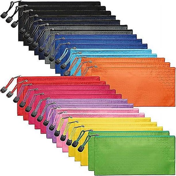 Promocional Ventas 29 piezas Estuches para lápices con cremallera, pequeños estuches para lápices con cremallera, estuches impermeables para lápices, para cosméticos de viaje de of