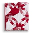 thumbnail image 3 of Greenland Home Fashions Wedding Ring Reversible Red Throw Blanket, 3 of 7