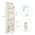 thumbnail image 5 of Baby Hanging Organizer 5-Shelf Over-the-Door Organizer with Diaper Caddy, Beige, 1 Count, 5 of 6