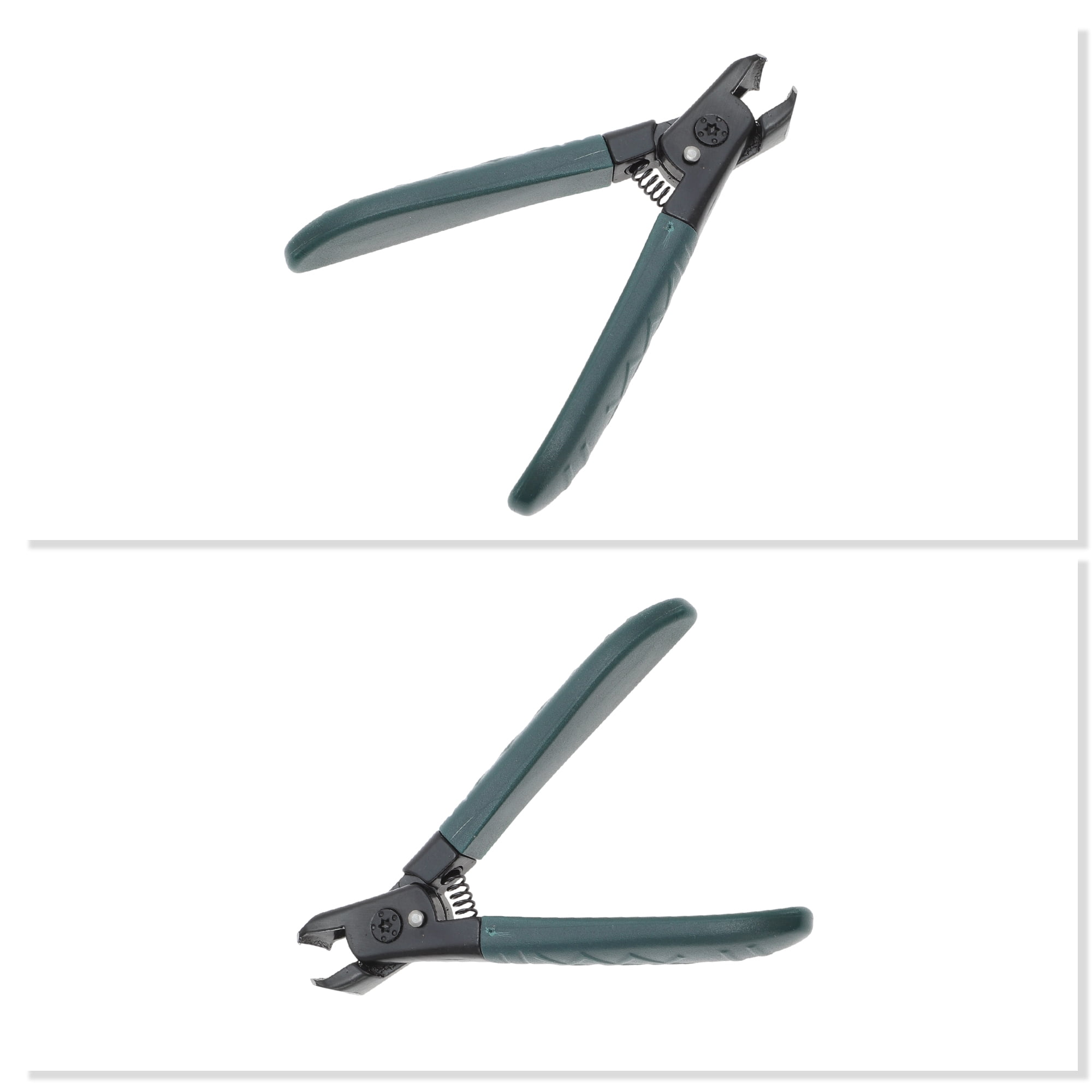 Unique Bargains Splash-proof Nail Clipper Kit for Women for Men 3-piece Set Blackish Green