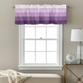 thumbnail image 3 of Purple Ombre Kitchen Curtain Valances for Windows Farmhouse Short Curtains, Modern Abstract Art Farmhouse Striped Rod Pocket Valance Curtain for Bedroom Cafe Living Room 54"x18", 3 of 8