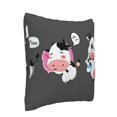 thumbnail image 2 of Bingfone Cute Farm Milk Animal Linen Throw Pillow Covers Cushion Case Pocket Button Vintage Farmhouse Pillowcase for Sofa Couch Bed (without pillow core) 18"x18", 2 of 9