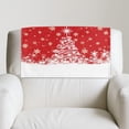 thumbnail image 2 of TSOVTHRID Christmas Tree Snowflake Print Non Slip Headrest Cover for Furniture Slipcovers,PU Leather Recliner Headrest Protector 17x27in Head Protector Cover for Sofa Home Christmas Decor, 1 Piece, 2 of 7