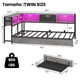 thumbnail image 2 of Base de Cama con Estación de Carga Y Luces RGB LED, Marco de Cama Esquinero con Cajones de Almacenamiento, Estructura de Cama con Plataforma, No Necesita Somier (Individual/Twin), 2 of 9