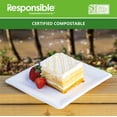 thumbnail image 5 of 100% Compostable 6 Inch Square Paper Plates White (1000 Pack), Disposable Paper Plates Heavy Duty, Biodegradable & Eco-Friendly, Made from Sugarcane ＆ Bamboo Fibers, 5 of 5
