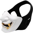 thumbnail image 2 of Tactical Protective Paintball Airsoft Plastic Cosplay Demon Half Face Mask, 2 of 4