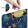 thumbnail image 3 of FMSHPON Forest Deer Fox Hedgehog Clipboard Hardboard Wood Nursing Clip Board and Pull for Standard A4 Letter 13x9 inches, 3 of 5