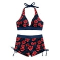 thumbnail image 4 of LYEAA Womens Bikini Bathing Suits High Waisted Swimsuits 2 Piece Trendy Print Swim Sets Beach Vacation Swimwear, 4 of 8