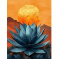thumbnail image 1 of Qisvanset 12x16 Inch 2D Flat Framed Canvas Art, Mid Century Modern Agave Plant Minimalist Home Wall Art Decor, 1 of 5