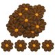 thumbnail image 1 of Parche de flores de Uxcell para planchar, bordado, parche de flores para reparación de ropa, mochila 3.54x3.54" 15 Pcs (Marrón), 1 of 7