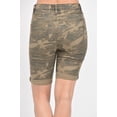 thumbnail image 3 of American Bazi Women's Destroyed Skinny Shorts - CAM - LRG, 3 of 4