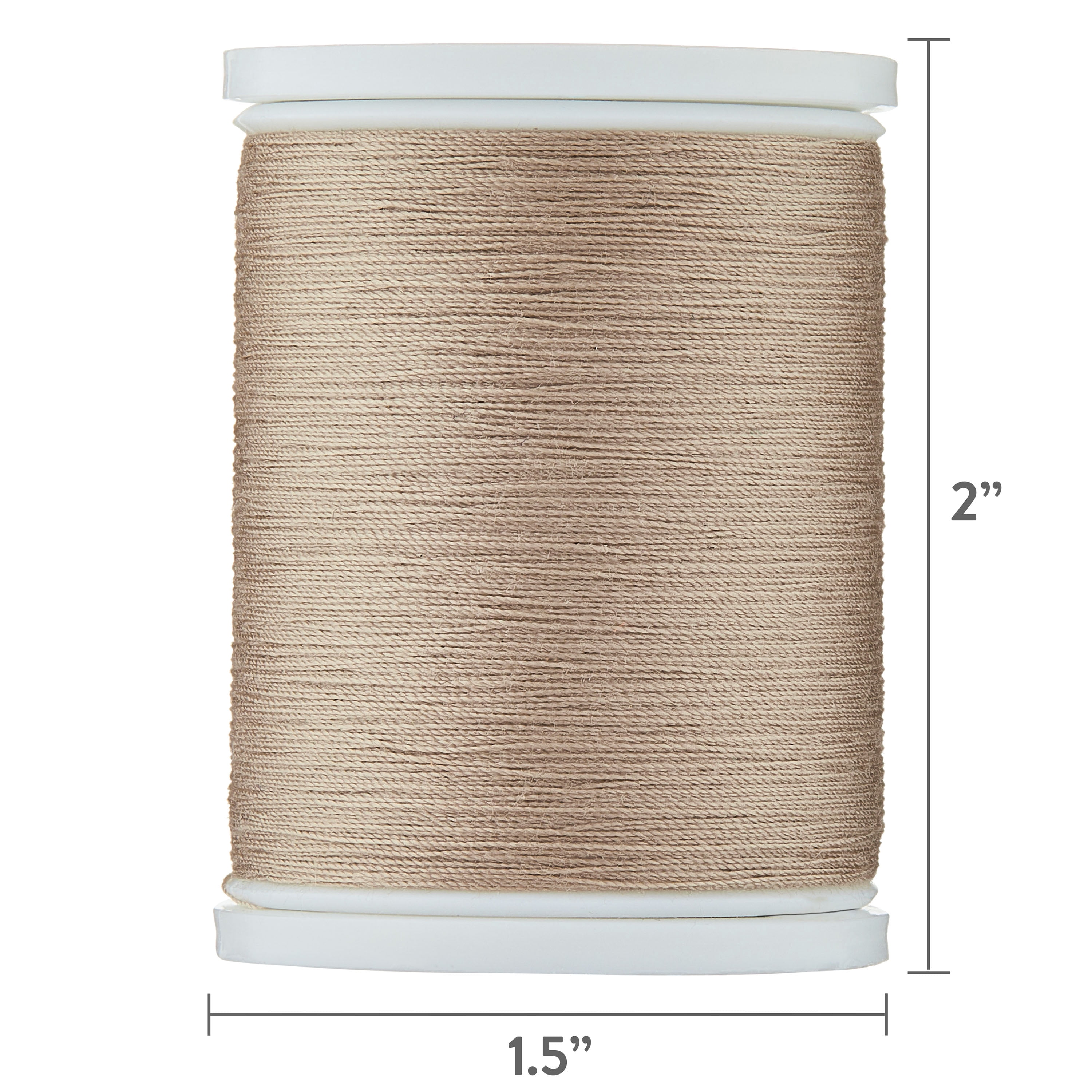 Hello Hobby Mid Sand Beige 100% Polyester All Purpose Thread, 300 Yards