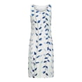 thumbnail image 4 of Vestidos Para Mujer Vestidos Casuales de Moda Sin Mangas Cuello Redondo Bolsillo Estampado Vestido Odeerbi ODB156031, 4 of 8