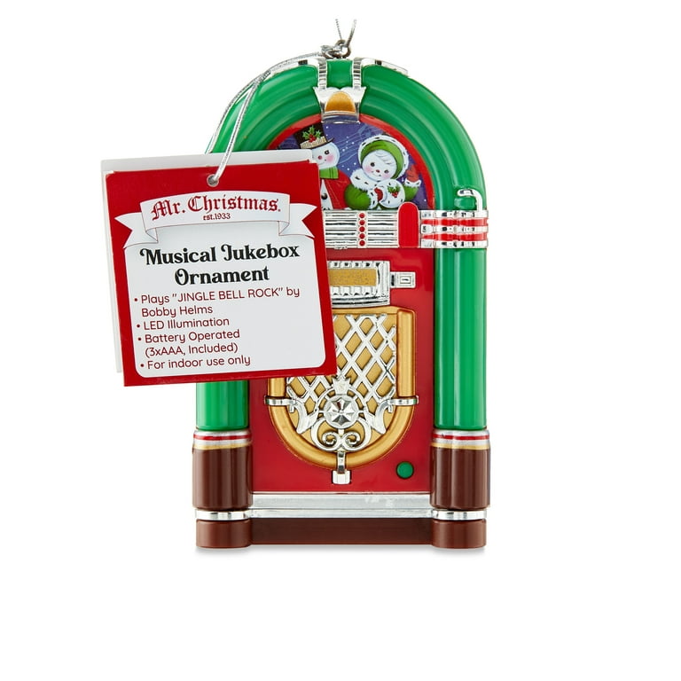Mr. Christmas Mini Jukebox Ornament Green - Walmart.com