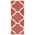 thumbnail image 3 of SAFAVIEH Cambridge Justine Geometric Quatrefoil Wool Runner Rug, Rust/Ivory, 2'6" x 12', 3 of 10