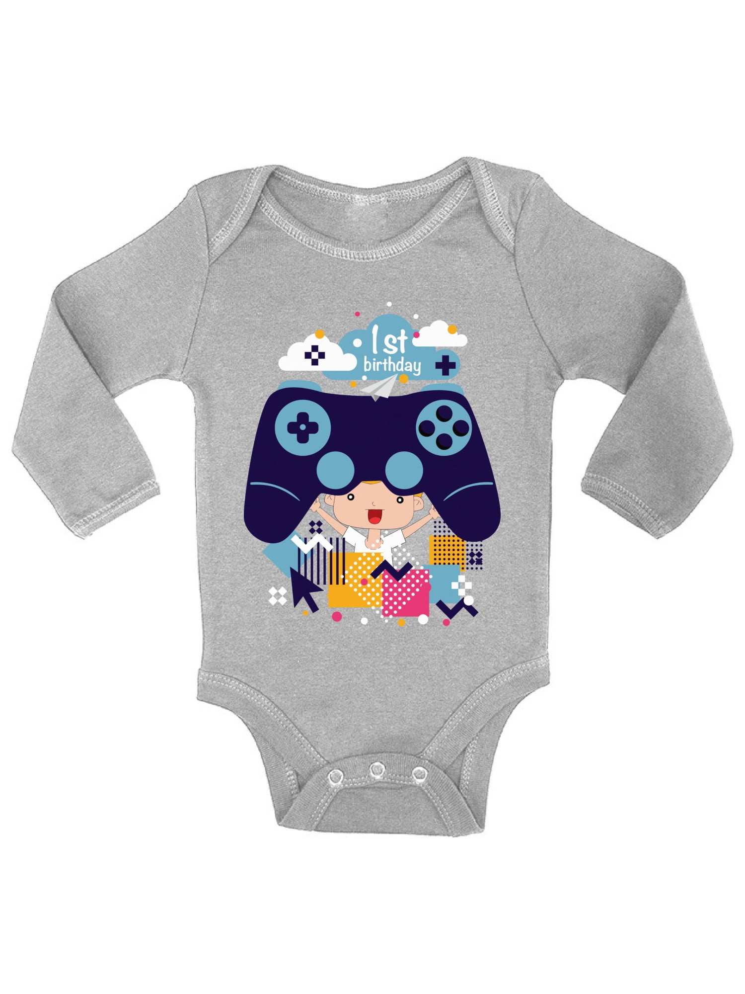 Awkward Styles Awkward Styles Video Game One Piece Birthday Gifts Game Baby Bodysuit Long Sleeve 1st Birthday Party One Piece Top Gamer Party Birthday 1 Year Old Video Game One Piece Awkward Styles Awkward Styles Video Game One Piece Birthday Gifts Game Baby Bodysuit Long Sleeve 1st Birthday Party One Piece Top Gamer Party Birthday 1 Year Old Video Game One Piece