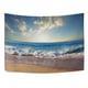 thumbnail image 3 of ABPHQTO Tapiz de playa y océano, decoración para colgar en la pared, decoración del hogar, sala de estar, dormitorio, 150x200 cm, 3 of 4