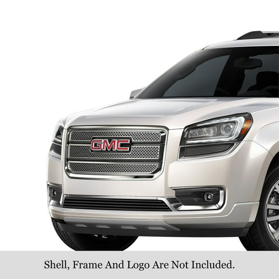 2013-2016 Gmc Acadia Stainless Steel Black Powder Coated Finish 8X6 Horizontal Billet Black Stainless Steel Billet Grille