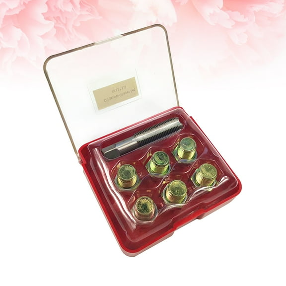 Worgeous 13pcs M15 1.5 Car Oil Thread Repair Tool Set for Auto Sump Drain Plug Removal and Replacement Garage Tools