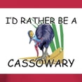 thumbnail image 3 of CafePress - I'd Rather Be A Cassowary Dark T Shirt - Men's Classic Graphic Cotton T-Shirt, 3 of 4