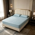 thumbnail image 6 of MMJ Quilted Waterproof Fitted Sheet 150x200cm Cotton Soy Mattress Protector for Bed, 6 of 7