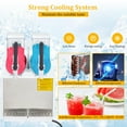 thumbnail image 5 of Commercial Slushy Machine,4L*2 370W Stainless Steel Margarita Slushie Maker for Supermarkets Cafes Bars White, 5 of 7