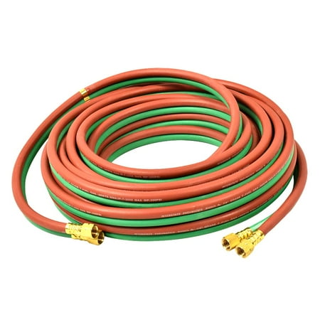 

Interstate Pneumatics HW44-100 1/4 in. x 100 Ft. Grade R Twin Gas Welding Hose 200 PSI W.P