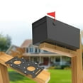 thumbnail image 2 of Mailbox Mounting Bracket Mounting Adapter Plate fits on 4x4 Wood or Hollow Posts, 2 of 6