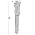 thumbnail image 2 of Ekena Millwork 3 7/8"W x 5 1/4"D x 27"H Odessa Extra Large Corbel, 2 of 3