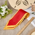 thumbnail image 3 of 59.06 Inch Long Red Satin Graduation Sash with Gold Trim Sublimation Honor Plain Grad Stole Unisex Smooth Silk Soft Classic End Sashes, 3 of 6