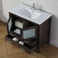 thumbnail image 3 of Dior 36" Single Bath Vanity in Zebra Gray with White Ceramic Top and Integrated Square Sink with Matching Mirror, 3 of 8
