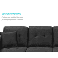 thumbnail image 5 of Aerys Sectional Sofa Couch for Living Room, Sectional with Storage Chaise, LHF, black, 5 of 5