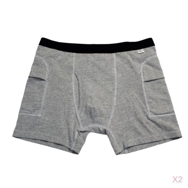 2x Calzoncillos de Caidas Boxer Suave para Hombres L jinwen Pantalones protectores de fracturas de cadera Walmart en linea