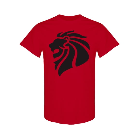 Lion Head  Design T-Shirt Men -Image by Shutterstock, Male XX-Large