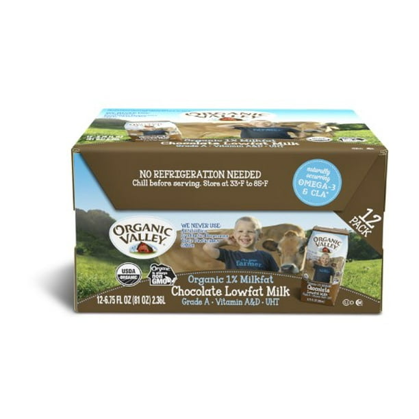 Organic Valley Single Serve Aseptic Milk Chocolate 1 Case of 12
