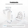 thumbnail image 4 of 8 Pcs Support de Pince Support de Pince en PVC pour Store à Rouleau Klemmfix, Pièce de Rechange pour Store Double, Accessoires, 8 x Support de Pince, Blanc, 4 of 6